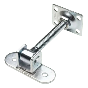 PSG cerniera regolabile per cancelli M16 con piastra 115×40 mm e staffa 75×55×3 mm