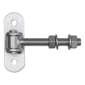 Cerniera regolabile per cancelli M16 con piastra 115×40 mm – zincata