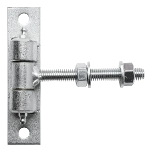 Cerniera regolabile per cancelli M12 zincata – piastra 130×30 mm