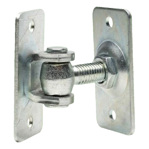 Cerniera regolabile M12 a doppio fissaggio – base 74×38 mm per cancelli e cancelletti