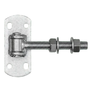 Cerniera regolabile per cancello M16 con piastra 115×50 mm – zincata