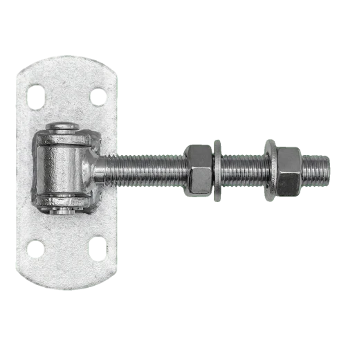 Cerniera regolabile per cancello M16 con piastra 115×50 mm – zincata 001-415 (1)