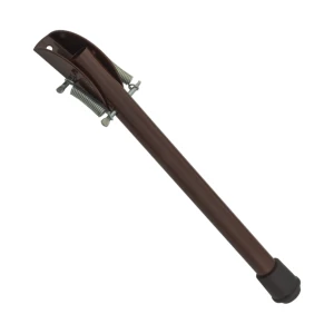 Fermaporta a molla 165 mm – acciaio, marrone
