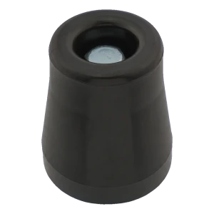 Respingente per porta in gomma avvitabile nero ø49 mm – grande