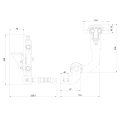 Comunello Albatros Piccolo – sistema di cerniere per cancello pieghevole fino a 4 m / 100 kg 001-530 (8)