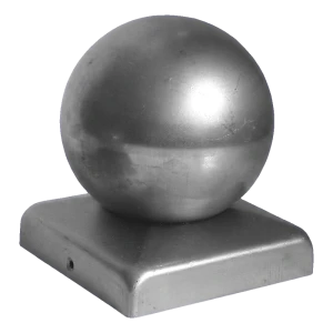 Copripalo per recinzione in acciaio con sfera per palo 40x40 mm – grezzo