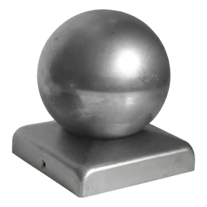 Copripilastro per recinzione in acciaio con sfera per pilastro 70×70 mm