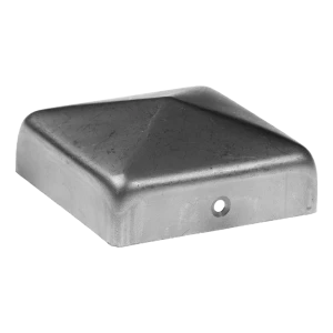 Cappello copertina in acciaio zincato per palo recinzione 80×80 mm