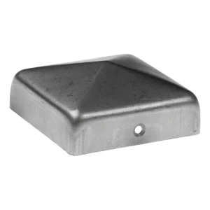 Coperchio a busta in acciaio per palo di recinzione 90×90 mm