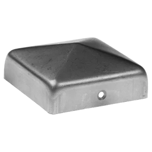 Cappello conico in acciaio per palo di recinzione 120×120 mm – grezzo