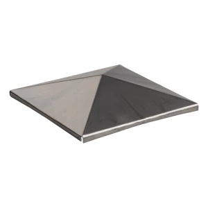 Postal – cappello a busta in acciaio per pali di recinzione 150×150 mm