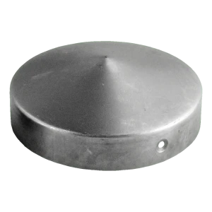 Cappello conico in acciaio per palo di recinzione Fi 48 mm (1,5")