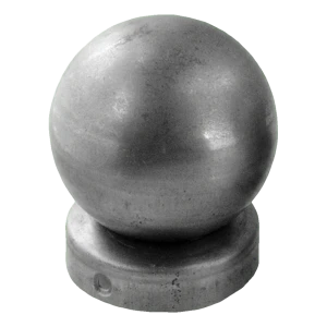 Copertura per recinzione in acciaio rotonda fi 77 mm con sfera decorativa fi 80 mm