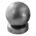 Copripalo recinzione in acciaio per palo Ø 48 mm con sfera decorativa Ø 60 mm 001-591 (1)