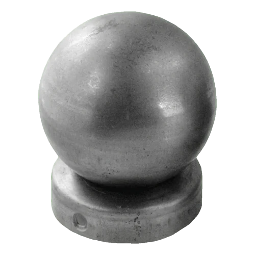 Copripalo recinzione in acciaio per palo Ø 48 mm con sfera decorativa Ø 60 mm 001-591 (1)