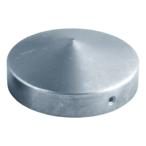 Cappello per recinto rotondo in acciaio zincato Ø 77 mm per palo