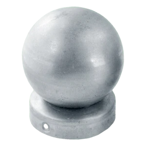 Copri palo recintivo rotondo Ø 80 mm con sfera Ø 80 mm – acciaio zincato