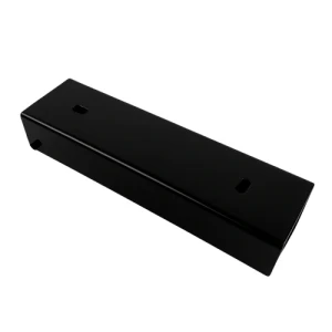 Profilo a C connettore staffa per zoccolatura 200x55 nero