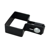 Staffa per pannelli di recinzione terminale 60x40 nero