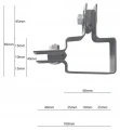 Morsetto angolare per pannelli di recinzione 40x60 marrone GPV-700-10 (3)