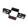 Morsetto intermedio per pannelli di recinzione 40x60 mm marrone GPV-700-05 (2)