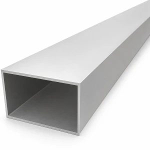 Tubo in alluminio rettangolare 50×80×2 mm – profilo chiuso EN AW-6060, L=6000 mm