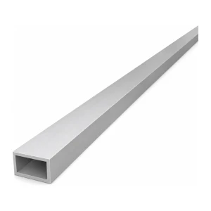 Tubo rettangolare in alluminio 15×25×2 mm – profilo chiuso EN AW-6060, L=2000 mm