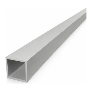 Tubo quadrato in alluminio 30×30×2 mm – profilo chiuso L=2000 mm EN AW-6060