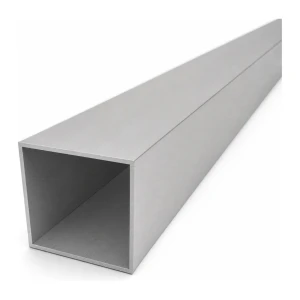 Tubo quadrato in alluminio 60×60×2 mm – profilo chiuso PA38 L=2000 mm