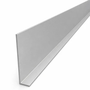 Angolare alluminio a ali disuguali 80×20×2 mm – profilo L, lunghezza 2000 mm