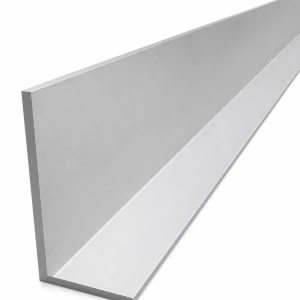Angolare in alluminio a ali disuguali 100×50×5 mm – profilo L, lunghezza 2000 mm