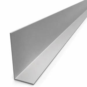 Angolare in alluminio a lati disuguali 80×40×2 mm – profilo L, lunghezza 2000 mm