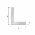 Angolare alluminio equilaterale 10×10×2 mm – profilo L, lunghezza 2000 mm 001-719 (2)