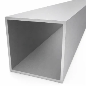 Tubo quadrato in alluminio 100×100×4 mm – profilo chiuso L=2000 mm
