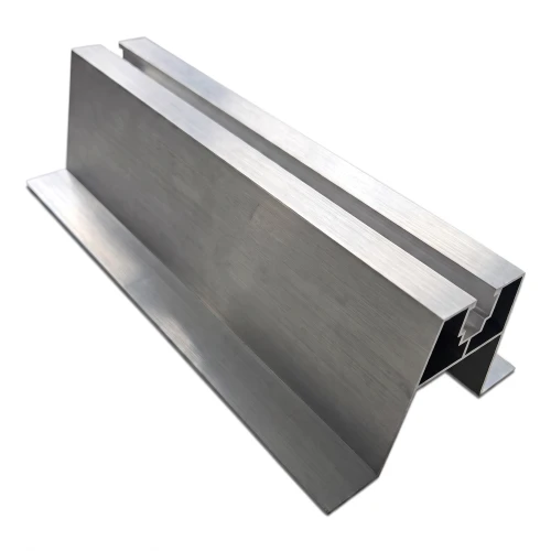 Staffa trapezoidale inclinata con guarnizione EPDM H63 L330 – adattatore per tetto fotovoltaico in alluminio 001-776 (1)