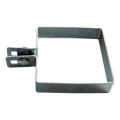 Staffa terminale per pannelli di recinzione 100x100 mm zincata 000-781 (4)