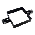 Staffa intermedia per pannelli di recinzione 100x100 mm nero 000-778 (1)