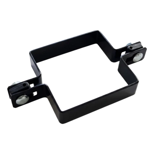 Staffa intermedia per pannelli di recinzione 100x100 mm nero 000-778 (1)