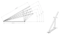 Triangolo di montaggio, regolabile - 15-30 verticale - 1500x580x1050 PV-09-07 (3)