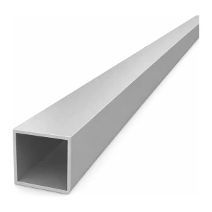 Tubo in alluminio quadrato 30×30×1,5 mm – profilo chiuso EN AW-6060 L=2000 mm