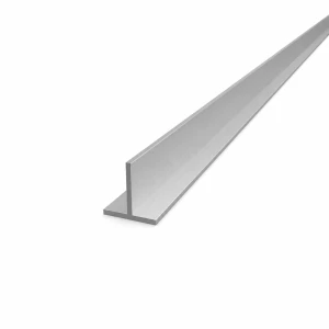 Profilato T in alluminio 25×25×2 mm – profilo T EN AW-6060, L=2000 mm