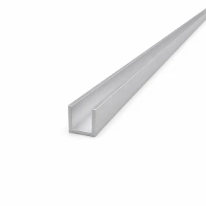 Profilato a C alluminio 18×18×2 mm – profilo C/U EN AW-6060 lunghezza 2000 mm