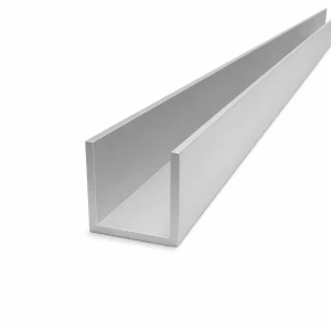 Profilo a C/U in alluminio 40×40×3 mm – EN AW-6060, L=2000 mm