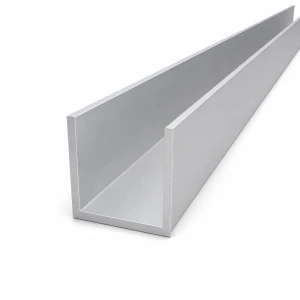 Profilato a C/U in alluminio 50×50×4 mm – lunghezza 2000 mm