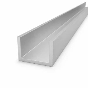 Profilato a C alluminio 60×40×5 mm – profilo C/U EN AW-6060, lunghezza 2000 mm