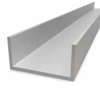 Profilato ad U in alluminio 100×50×5 mm – profilo C/U EN AW-6060 L=2000 mm