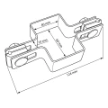 Staffa intermedia per pannelli di recinzione 60x40 zincata GPV-700-04 (3)