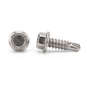 Vite autoforante DIN 7504 K 4.8x19 mm A2. testa esagonale con flangia confezione da 500 pezzi