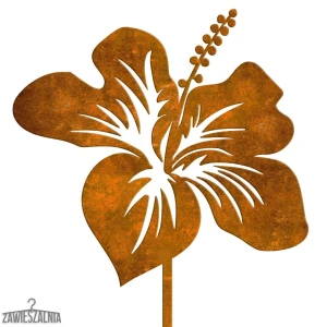 Zawieszalnia – decorazione da giardino Ibisco in acciaio corten 19×97 cm