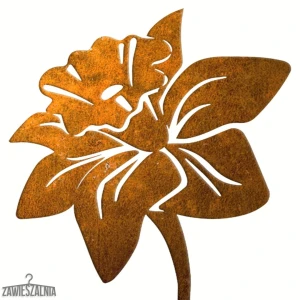 Zawieszalnia – decorazione da giardino in acciaio corten Narciso XL 15×97 cm